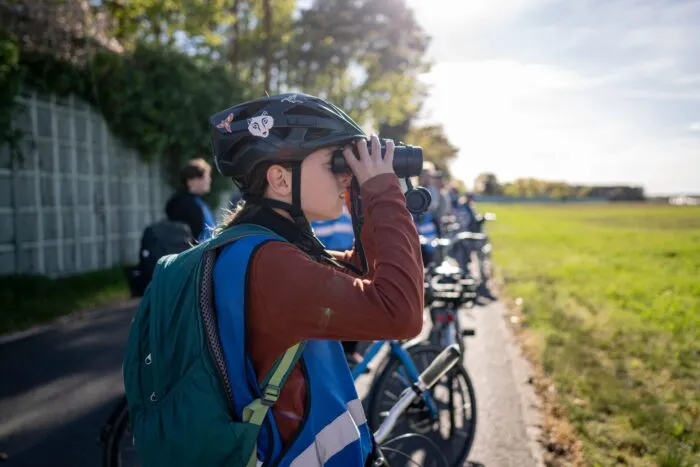 Ole steht fürs Birding manchmal sehr früh auf.