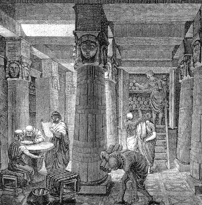 Fünf antike Bibliotheken die die Welt veränderten: die Bibliothek von Alexandria