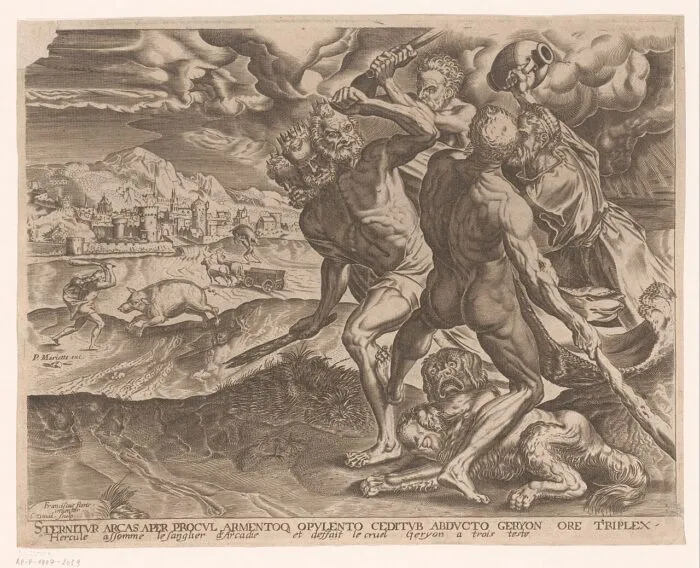 In seiner 10. Aufgabe muss Herakles die Rinder von Geryon stehlen und Ausdauer lernen
