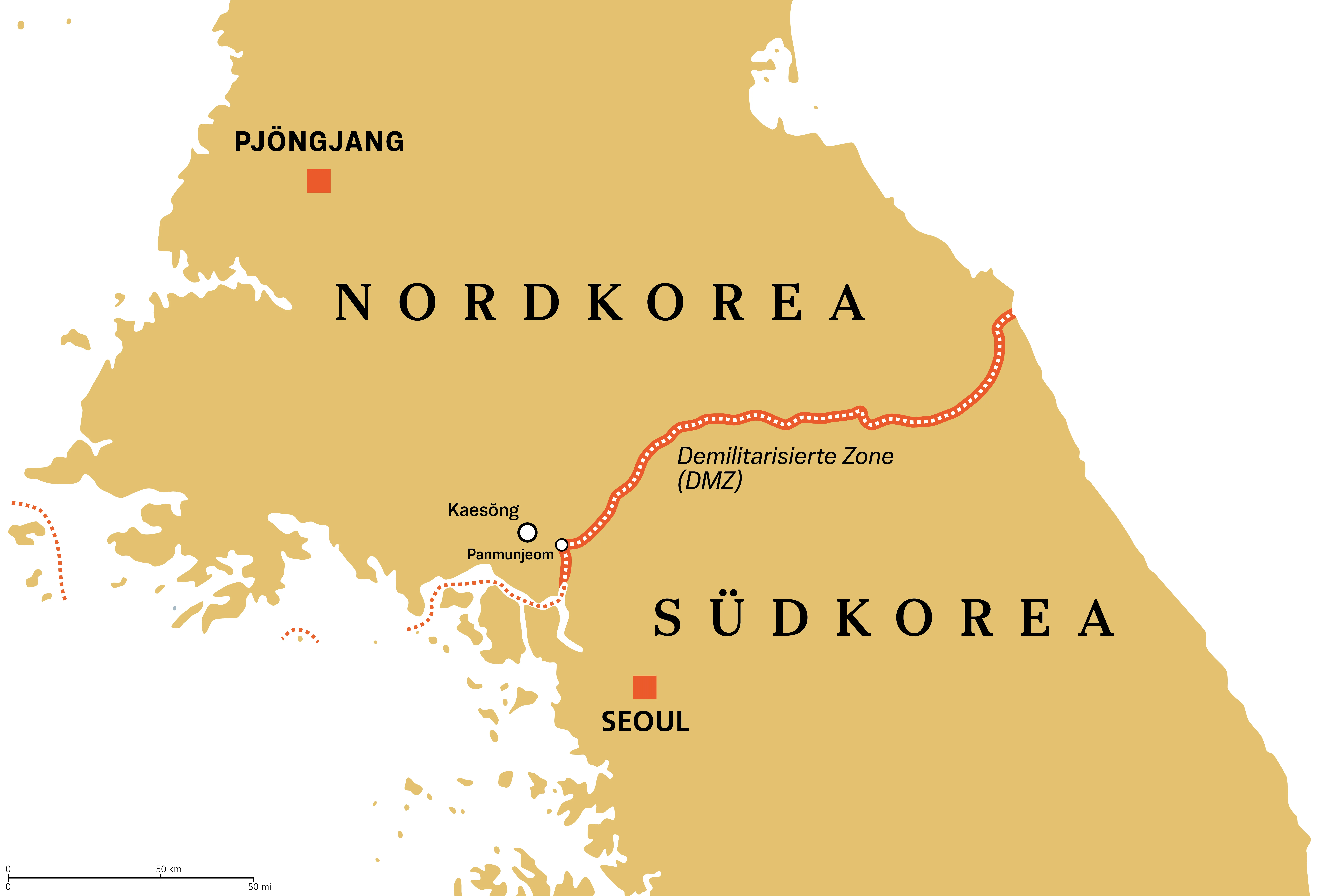 Zwei Koreas - zwei Welten
