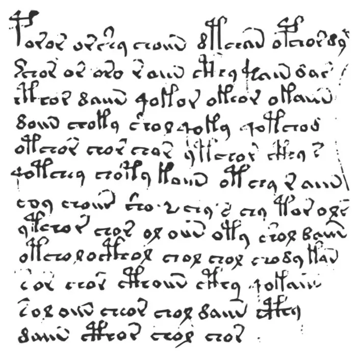 Auszug aus dem Voynich-Manuskript