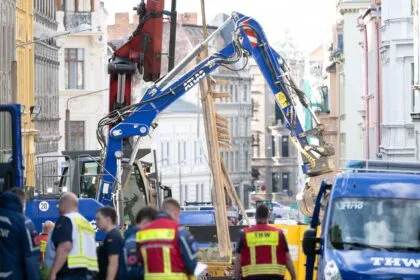 Großeinsatz nach Hauseinsturz in Görlitz: Zwei Frauen und ein Mann vermisst
