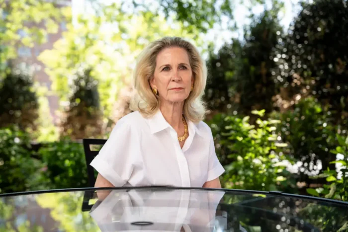 Rebecca Dunn, Philanthropin und Treuhänderin der Dunn Foundation, nach der Vorführung des Dokumentarfilms „Silent Harvest: The Courage to Speak Up“ am 16. Mai 2026 in Washington. Foto: Madalina Kilroy/The Epoch Times
