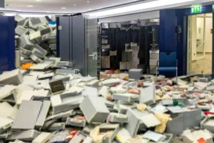 Tresorraum der Sparkasse nach Millionen-Einbruch wieder freigegeben