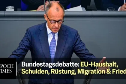 Regierungserklärung und Debatte im Bundestag: EU-Haushalt, Schulden, Wirtschaft, Migration und Frieden