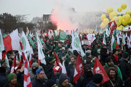 Vor Mercosur-Abstimmung im EU-Parlament: Landwirte demonstrieren in Straßburg