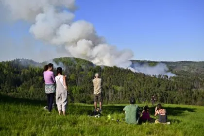 Großbrand in Böhmischer Schweiz - 500 Kräfte im Einsatz