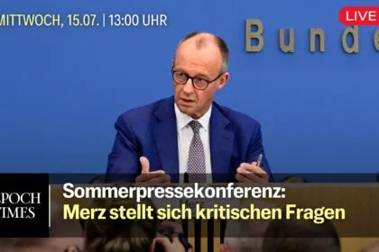 Bundeskanzler Merz gibt Sommerpressekonferenz - und stellt sich Fragen der Reporter