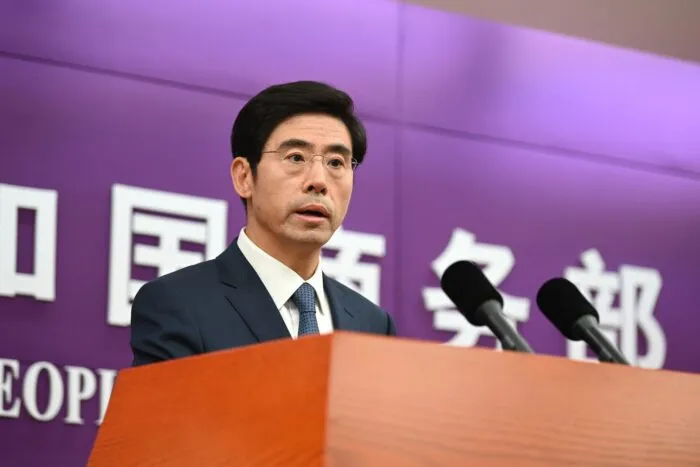 Der Sprecher des chinesischen Handelsministeriums rechtfertigte das Vorgehen Pekings. (Archivbild)