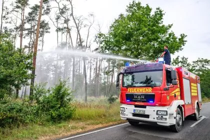 Erneut Waldbrand in der Gohrischheide - Ortschaften derzeit nicht bedroht