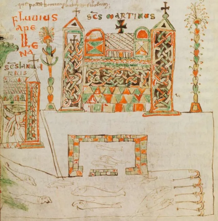 Mögliche Darstellung vom Kloster Vivarium, das Cassiodor gründete