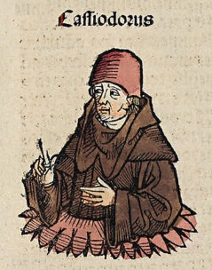 Cassiodor, dargestellt in der Schedel’schen Weltchronik von 1493