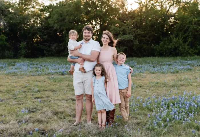 Emily Harryman mit ihrer Familie. Foto: Heidi Sears Photography