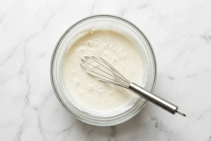 Die Basis des Zitronen-Buttermilch-Sorbets, hausgemacht. Foto: Jennifer Segal