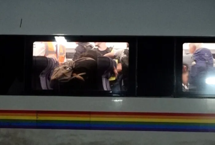 Nach dem Nothalt durften die Fahrgäste den ICE verlassen.