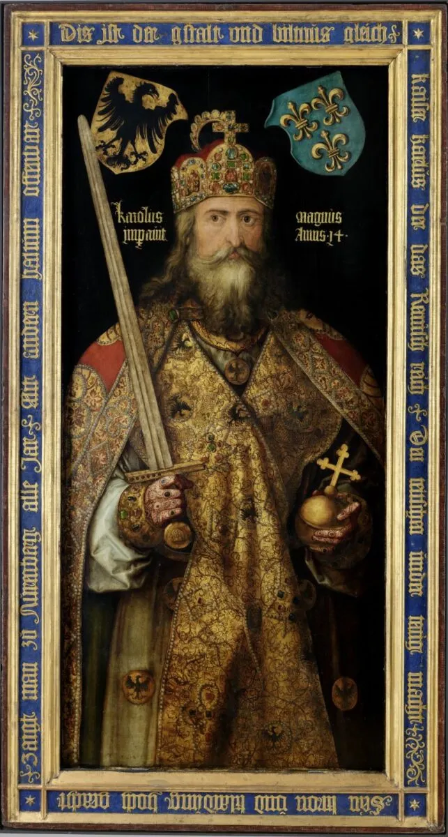 Portrait von Karl dem Großen, gemalt von Albrecht Dürer (1471–1528).