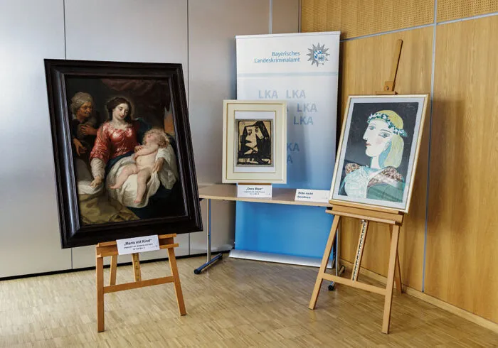 Gefälschte Kunst Bayerischen Landeskriminalamts in München