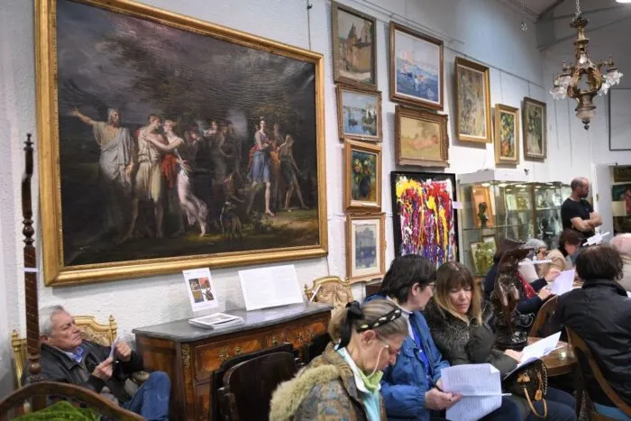 Handel mit Kunst wie hier bei einer Auktion in Frankreich
