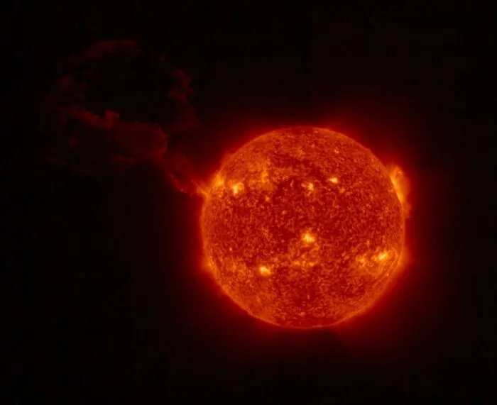 Sonneneruption, aufgenommen von der Sonde «Solar Orbiter»