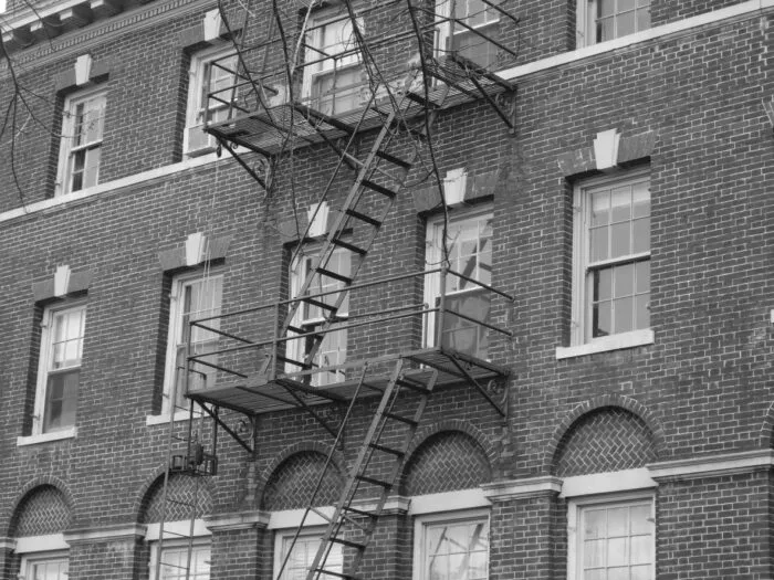 Feuerleiter an einem Wohnhaus in Georgetown, Washington, D.C. Foto: Phillip Nelson/iStock