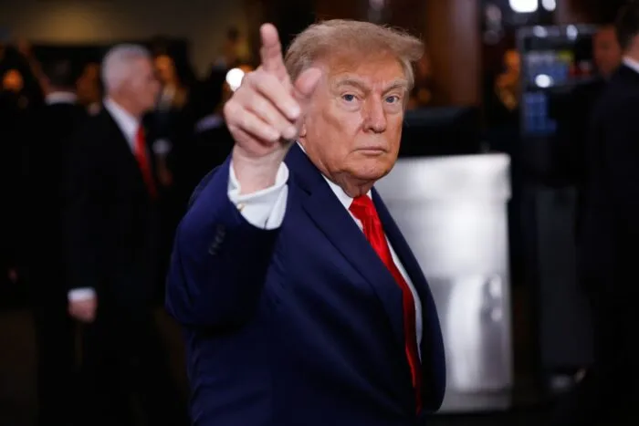 US-Präsident Donald Trump trifft zu seiner Rede vor der Vollversammlung der Vereinten Nationen in New York ein.