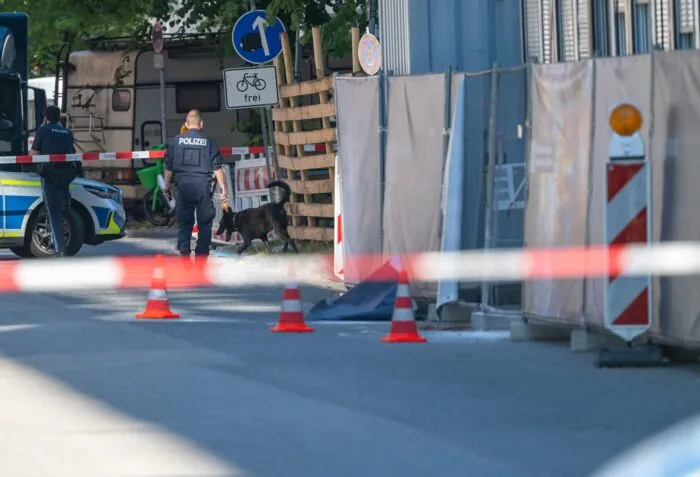 Das Gelände wurde abgesperrt.