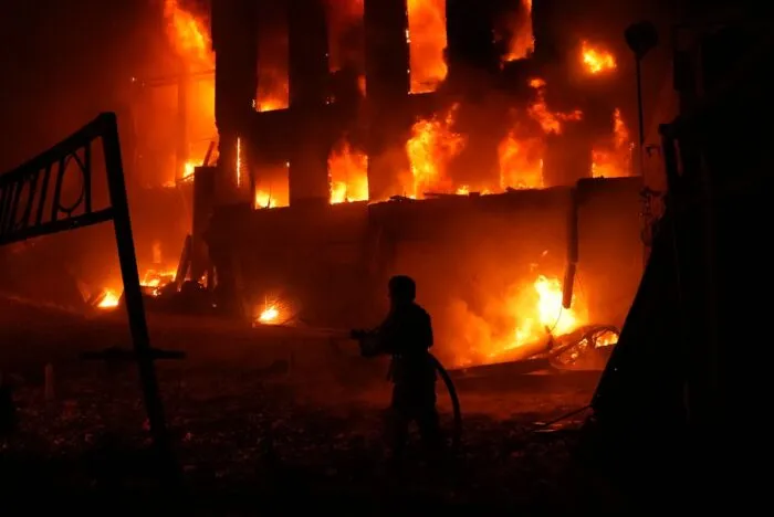 Wie so oft wurde Kiew auch diesmal wieder in der Nacht attackiert.