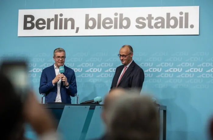 Kanzler und CDU-Chef Merz trat im Wahlkampf lieber in der Parteizentrale als in der Öffentlichkeit auf.