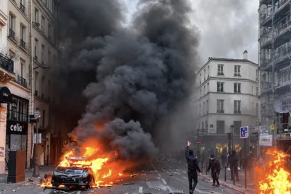 Frankreich in Flammen: Linksextreme stürmen Rathäuser und setzen ganze Straßenzüge in Brand