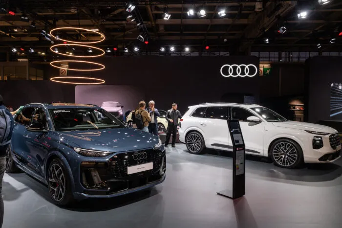 Audi präsentiert am 12. Oktober 2026 auf der Pariser Automobilmesse neue Fahrzeugmodelle und Innovationen.