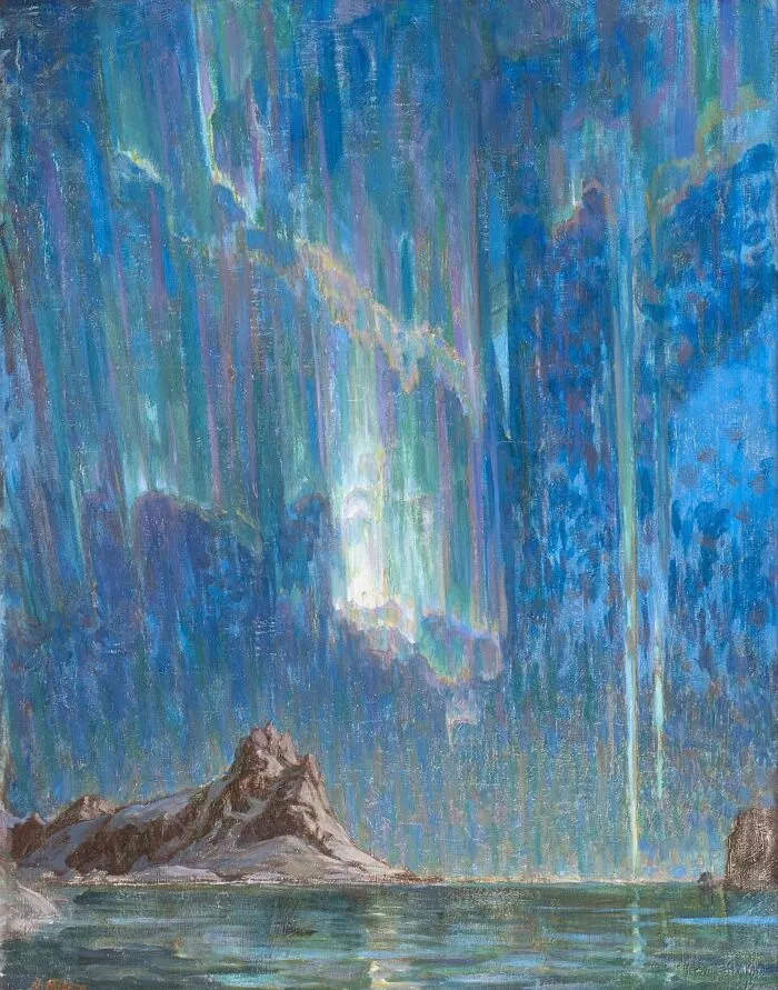 Gemälde von Anna Boberg zu Polarlichter
