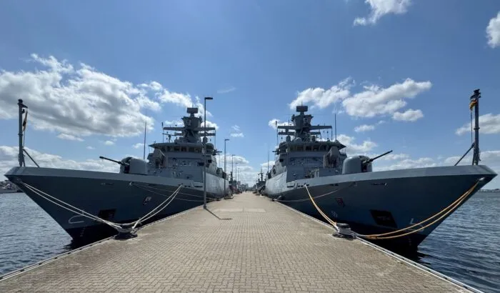 Der Marinestützpunkt Hohe Düne in Warnemünde ist Standort des 1. Korvettengeschwaders.