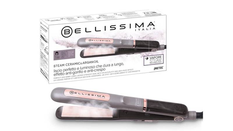 Black Friday Bellissima Imetec piastra lisciante a vapore Steam Ceramic e Argan Oil