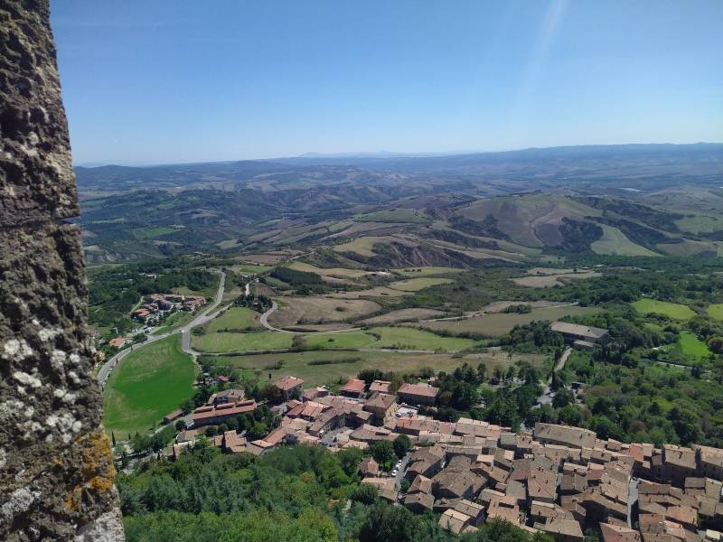 Radicofani, veduta dalla fortezza