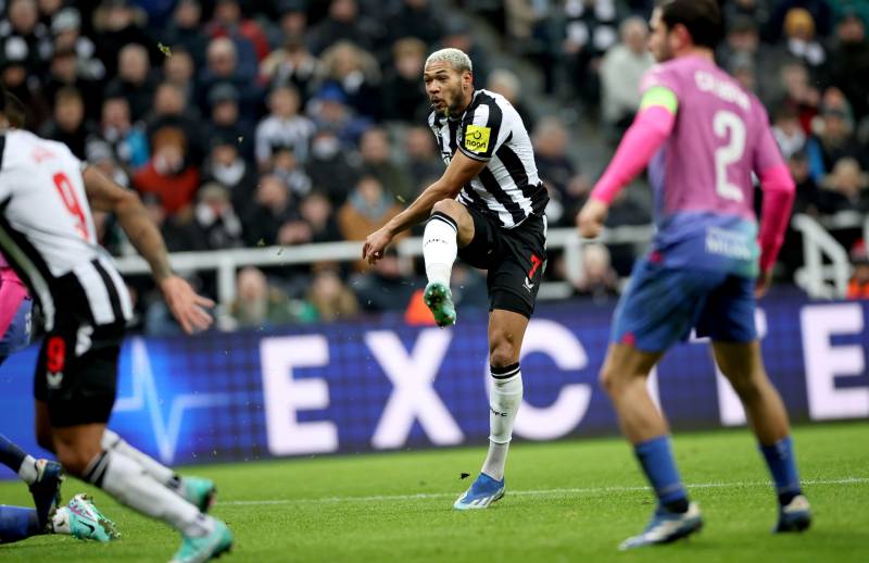 Joelinton gol Newcastle Milan