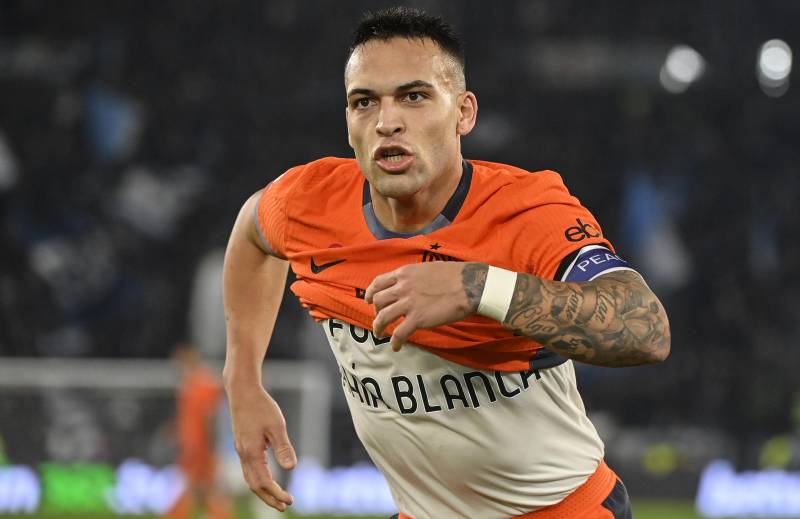 Lautaro esulta all'Olimpico