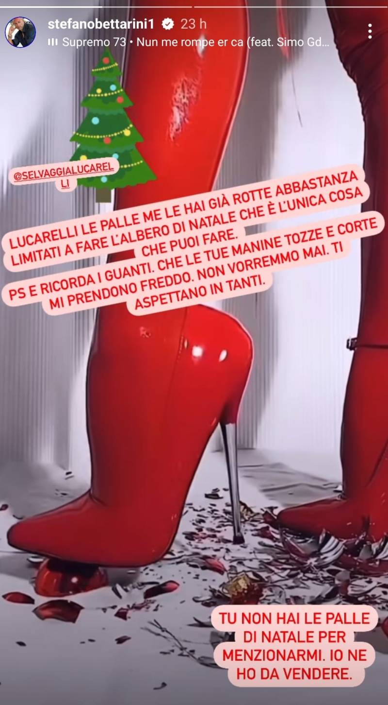 BETTARINI COMMENTO SU LUCARELLI 