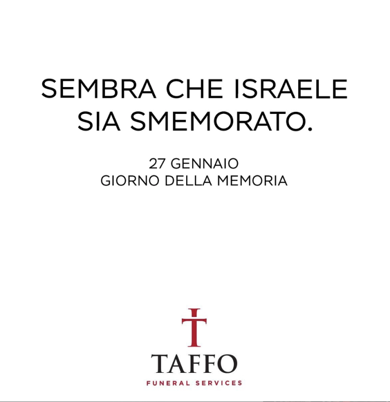 Pubblicità Taffo Israele