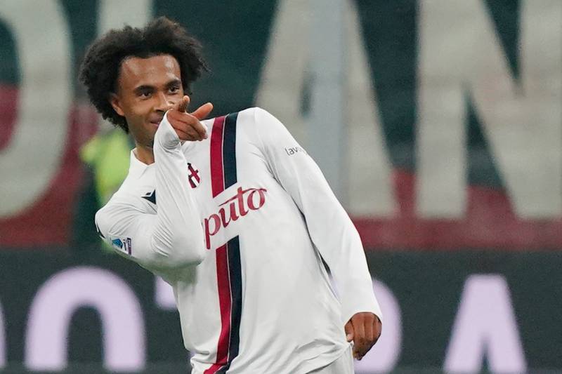 ZIrkzee gol MIlan Bologna