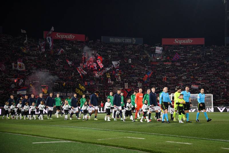 Ingresso in campo Bologna Sassuolo