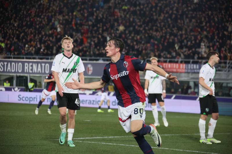 Fabbian celebrazione Bologna Sassuolo