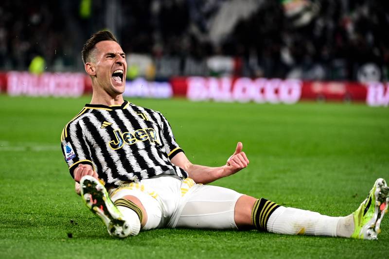 Milik celebrazione Juventus Atalanta