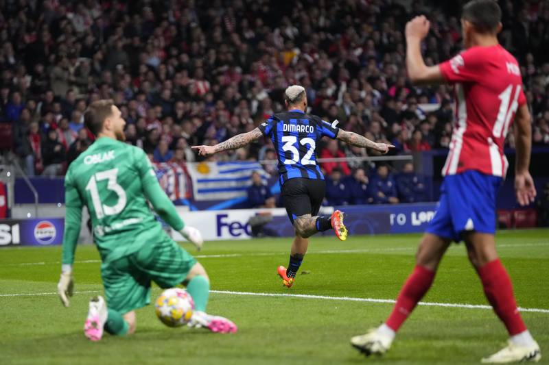 Dimarco gol Atletico Madrid Inter