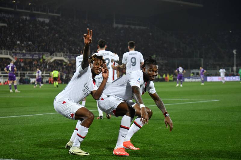 Leao Chukwueze celebrazione Fiorentina Milan