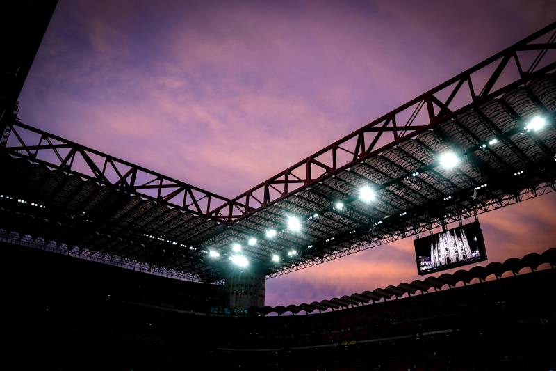 San Siro tramonto Inter Empoli