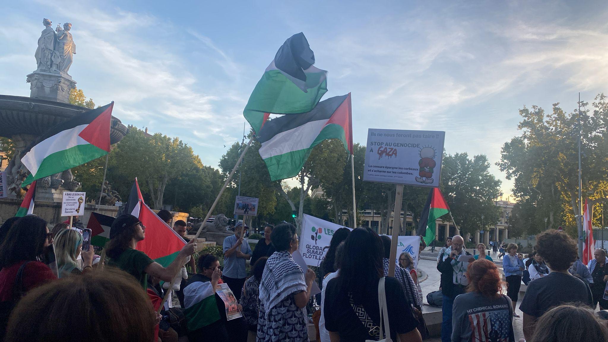 De La Ciotat à Aix, pour un cessez-le-feu à Gaza