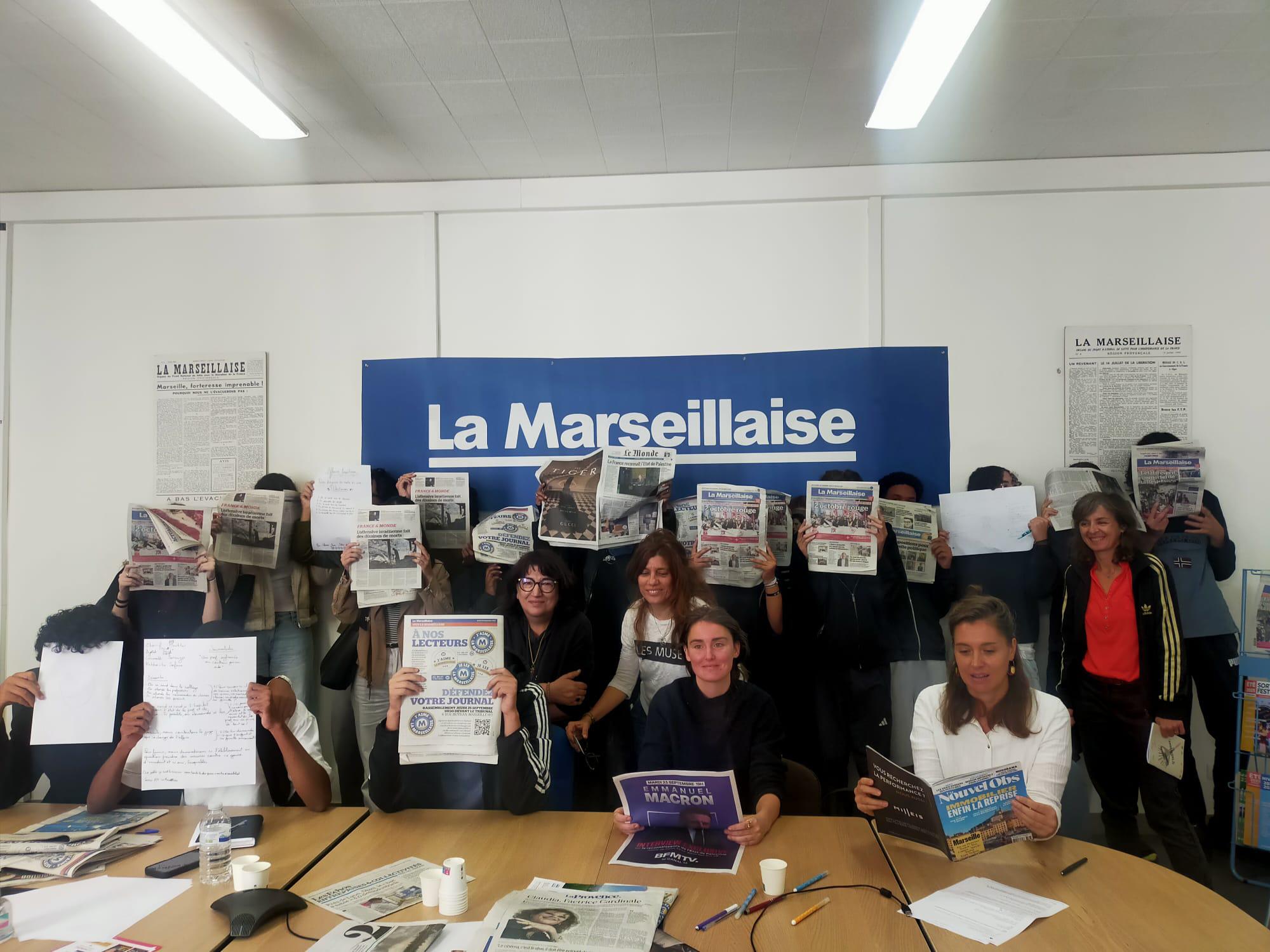Les élèves du lycée Diderot de Marseille découvrent notre journal