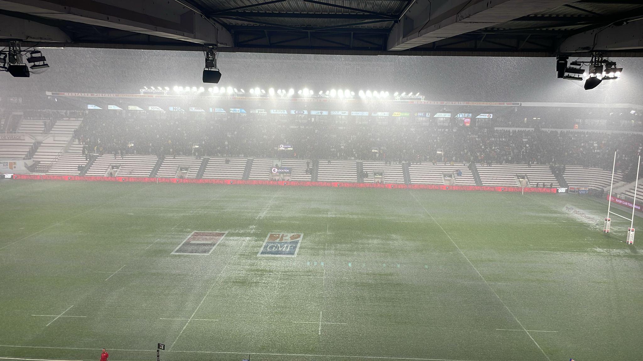 Les orages reportent aussi RC Toulon-Stade Rochelais