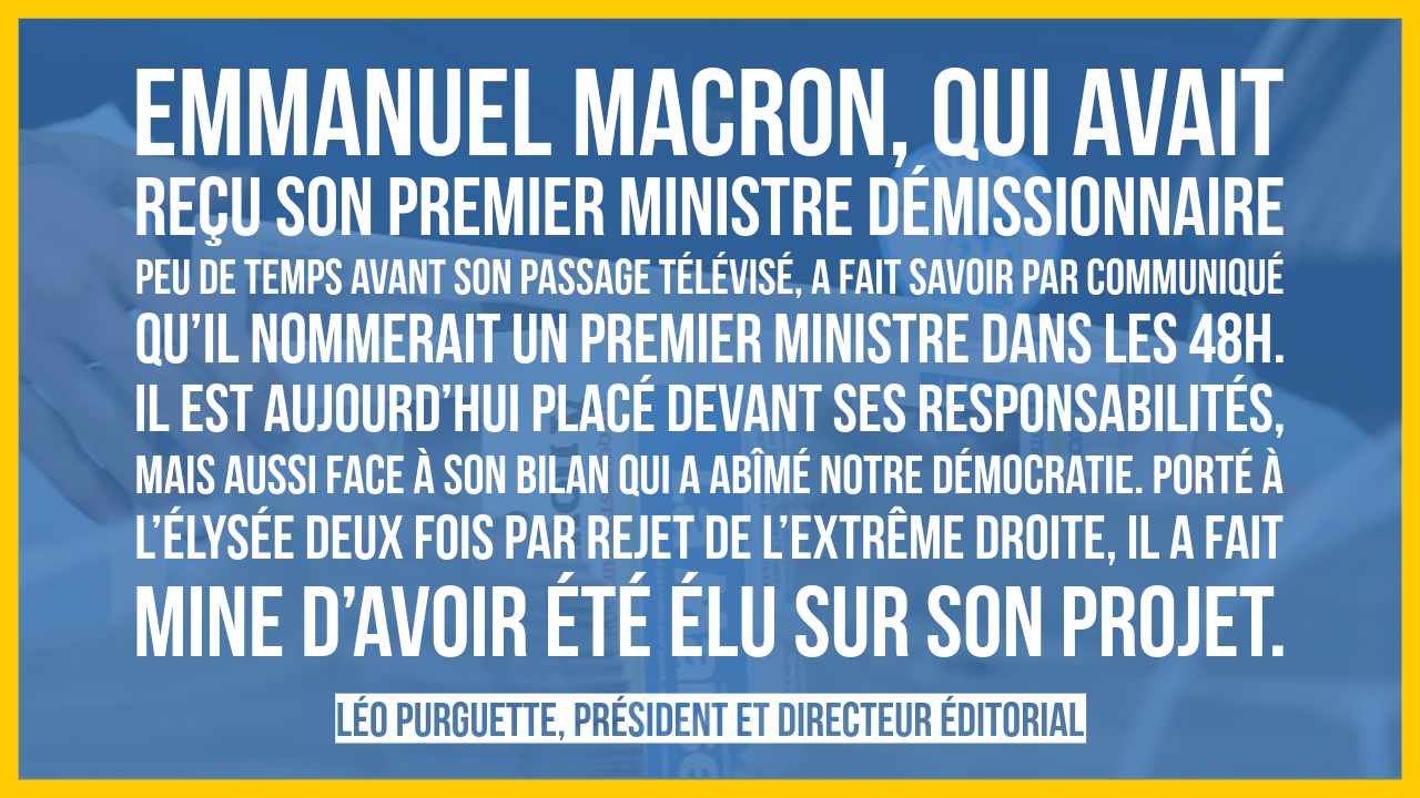 La balle est dans le camp de l’Élysée