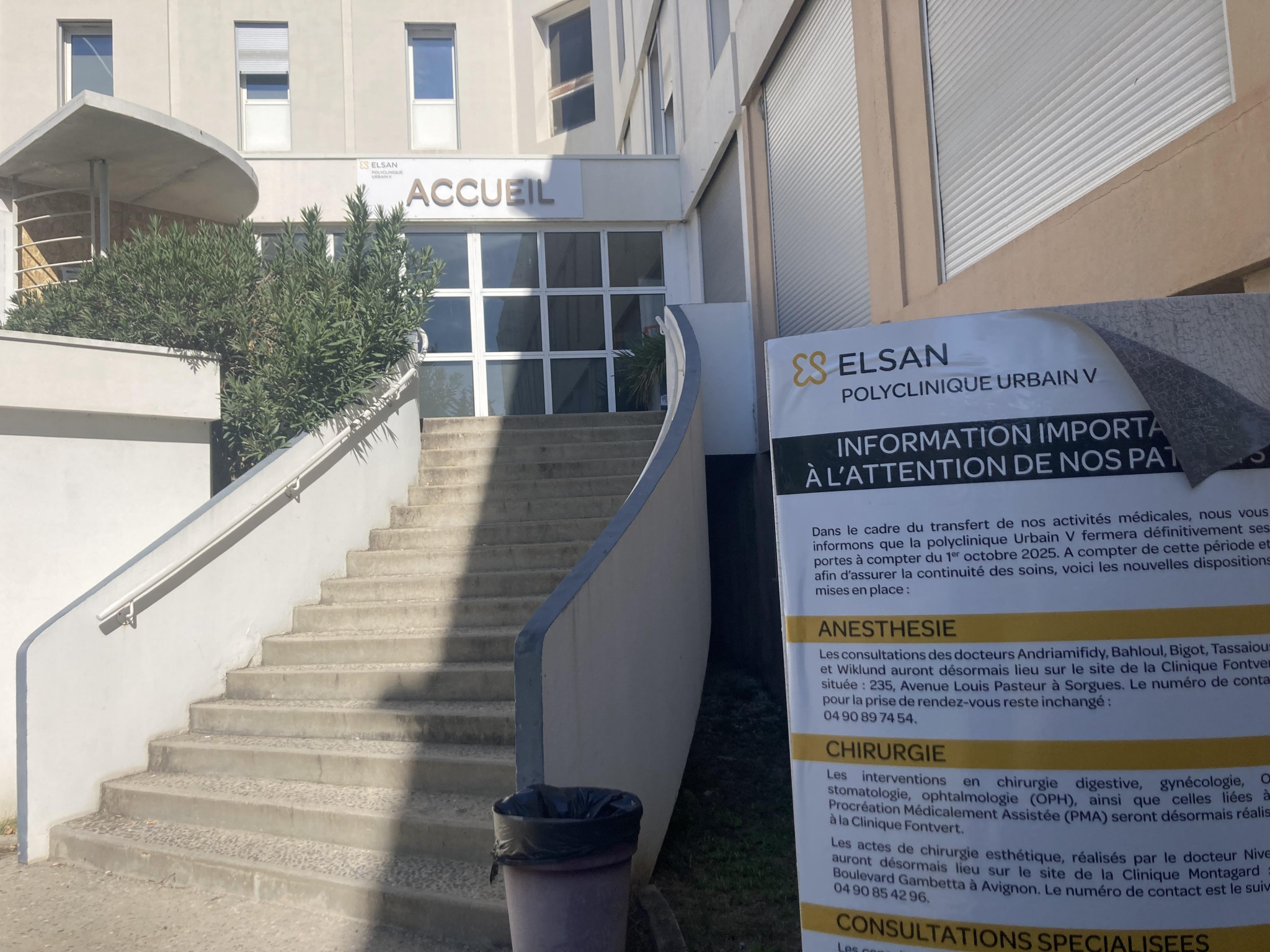 Scalp de fin pour la clinique Urbain V qui vient de fermer